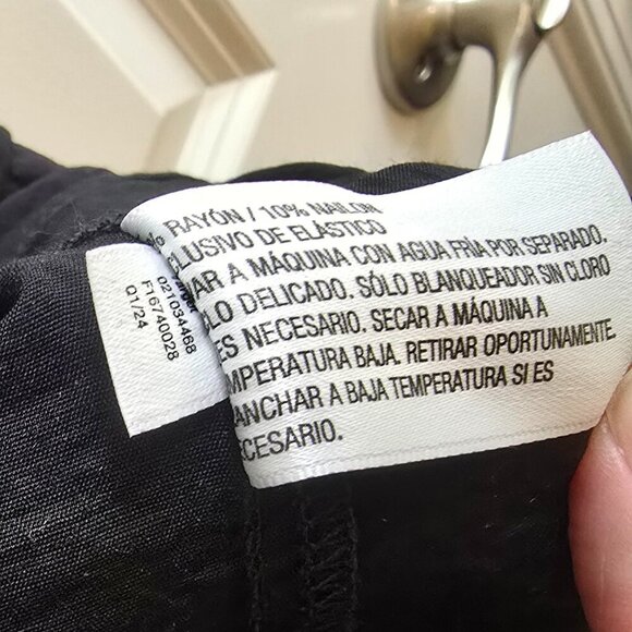 Women's Flutter Short Sleeve Maxi A-Line Dress - Ava & Viv - Black 2X - Picture 6 of 13